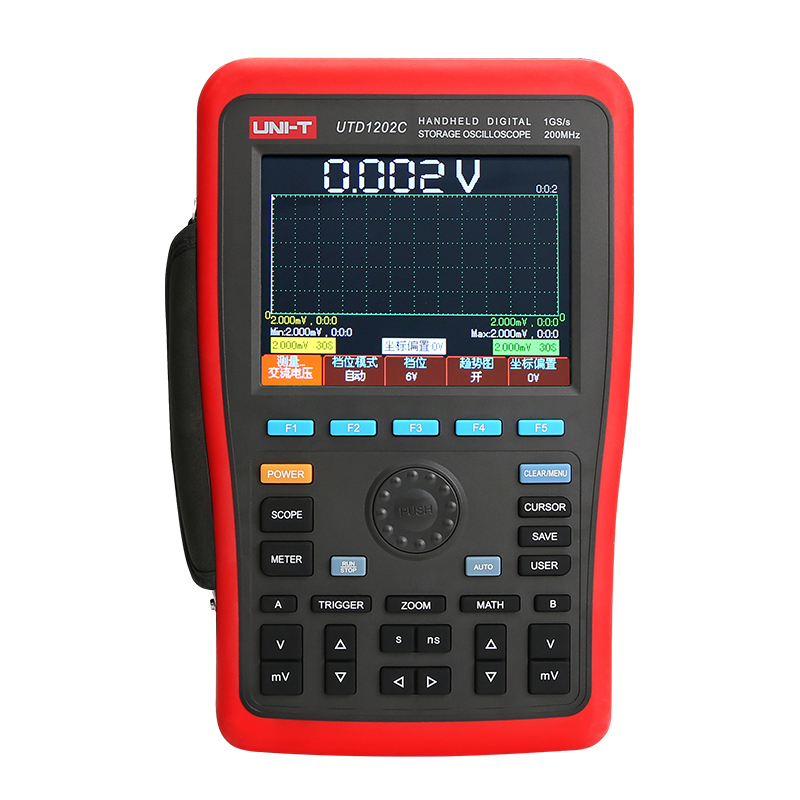 UNI-T utd1202c  ڵ  Ƿν usb Ƽ  2ch 200 mhz 1gs/s 6000 Ʈ dmm ac dc ׽ ٱ scopemeter